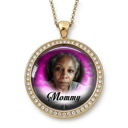 Personalized Photo Necklace With Custom Name