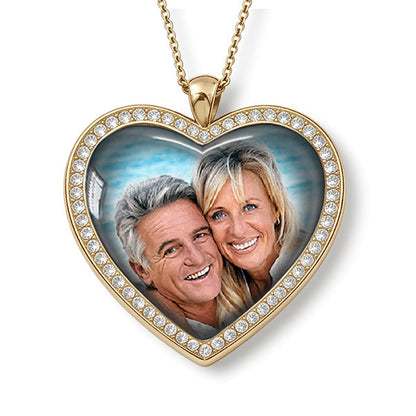 Personalized Photo Heart Necklace