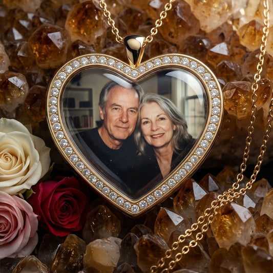 Personalized Photo Heart Necklace