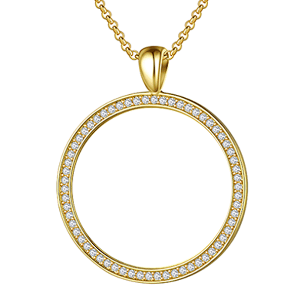 Personalized Photo Necklace With Memorial Years and Quotes