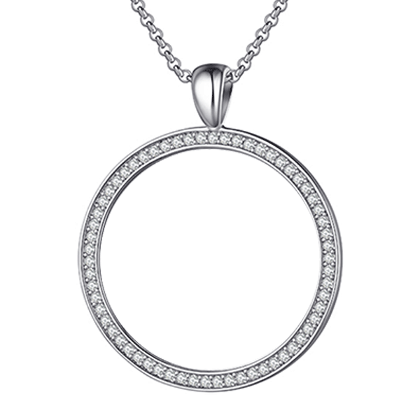 Personalized Photo Necklace With Memorial Years and Quotes