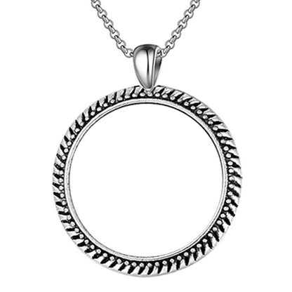 Personalized Photo Necklace With Memorial Years and Quotes