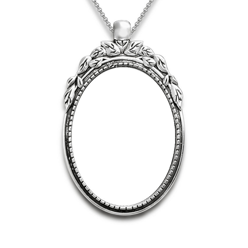 Personalized Photo Necklace With Memorial Years and Quotes